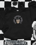 Iced coffee girly embroidered sweatshirt