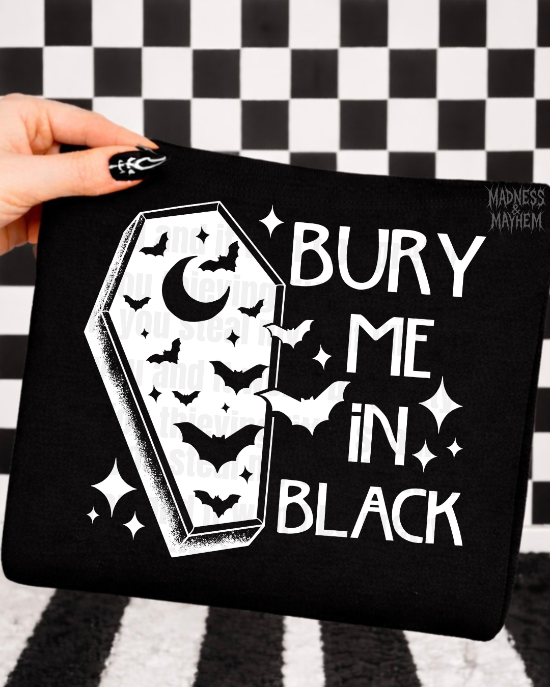 Bury me in black shirt