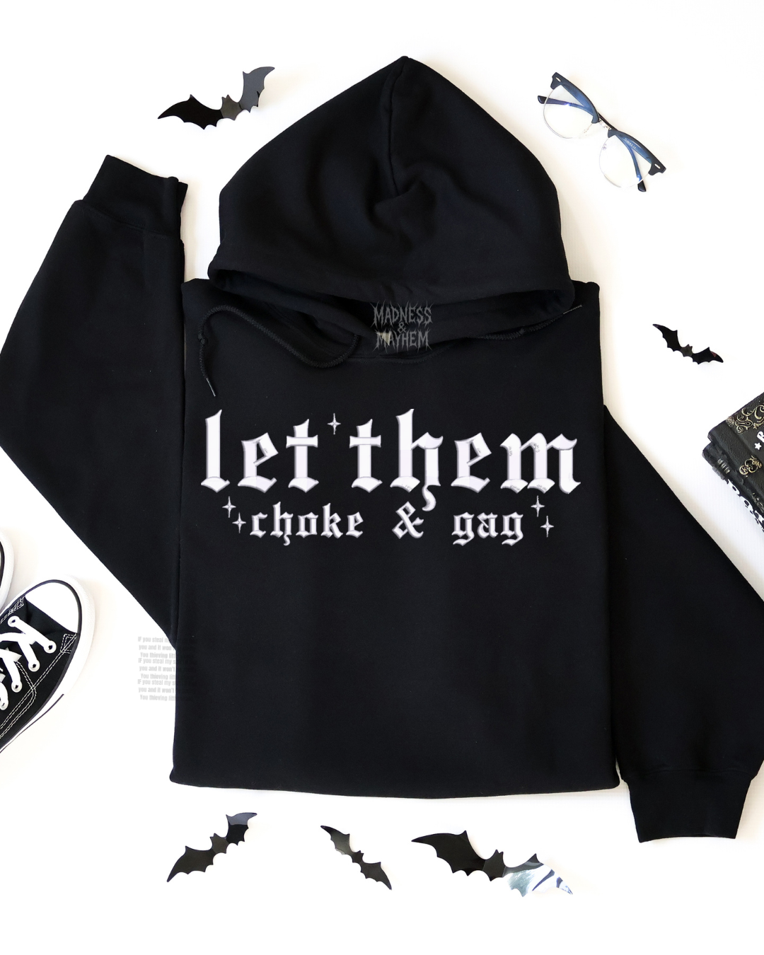 Let them choke Embroidered Hoodie