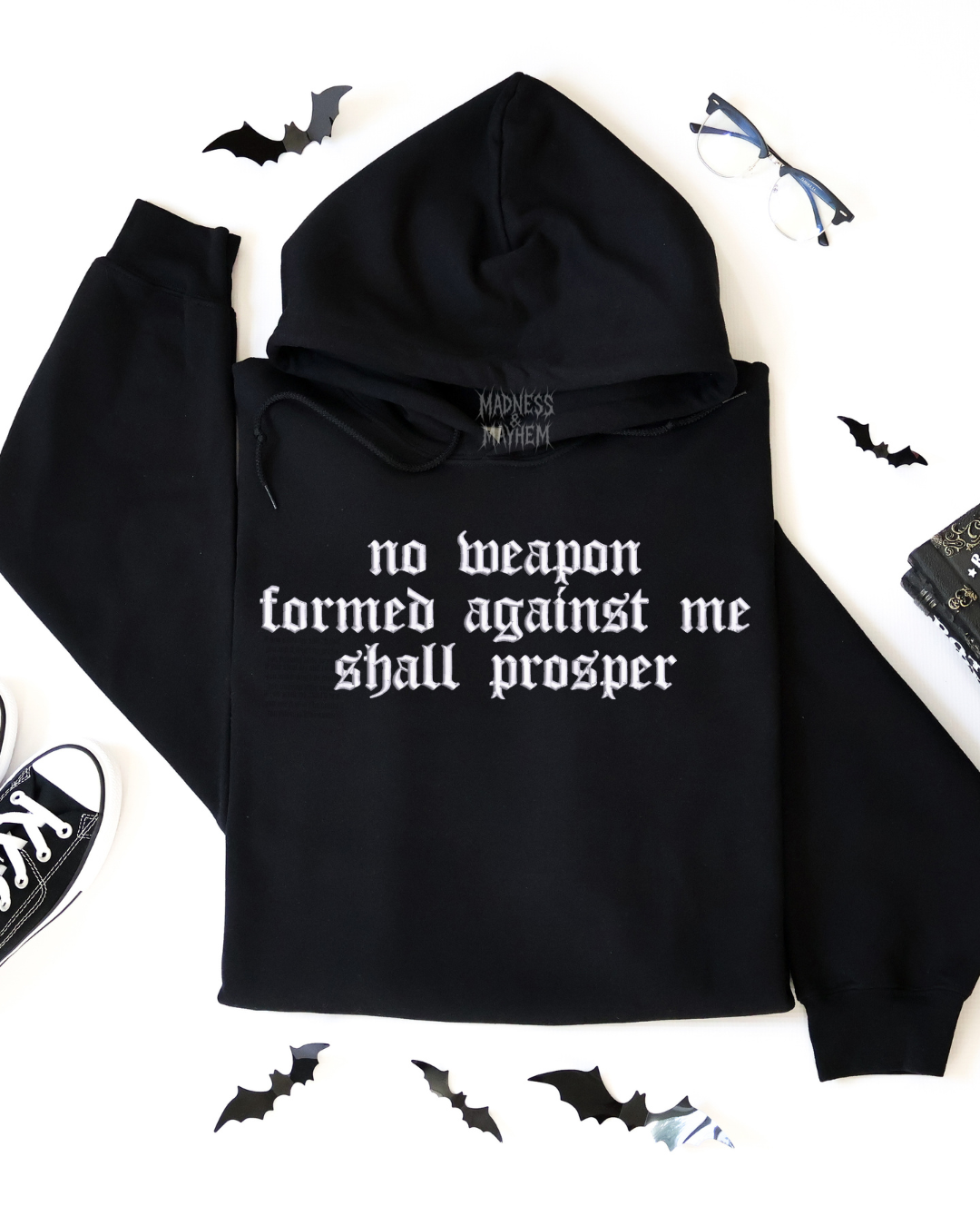 No weapon Embroidered Hoodie