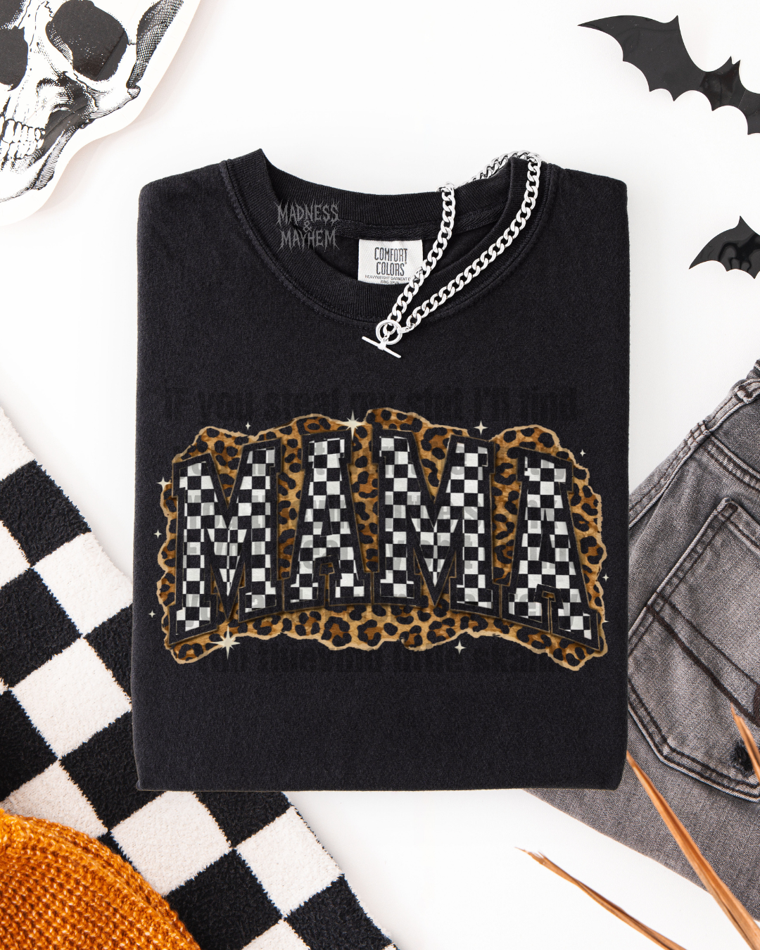 Leopard checkered mama Shirt