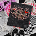 Cherry Harley mineral wash tee