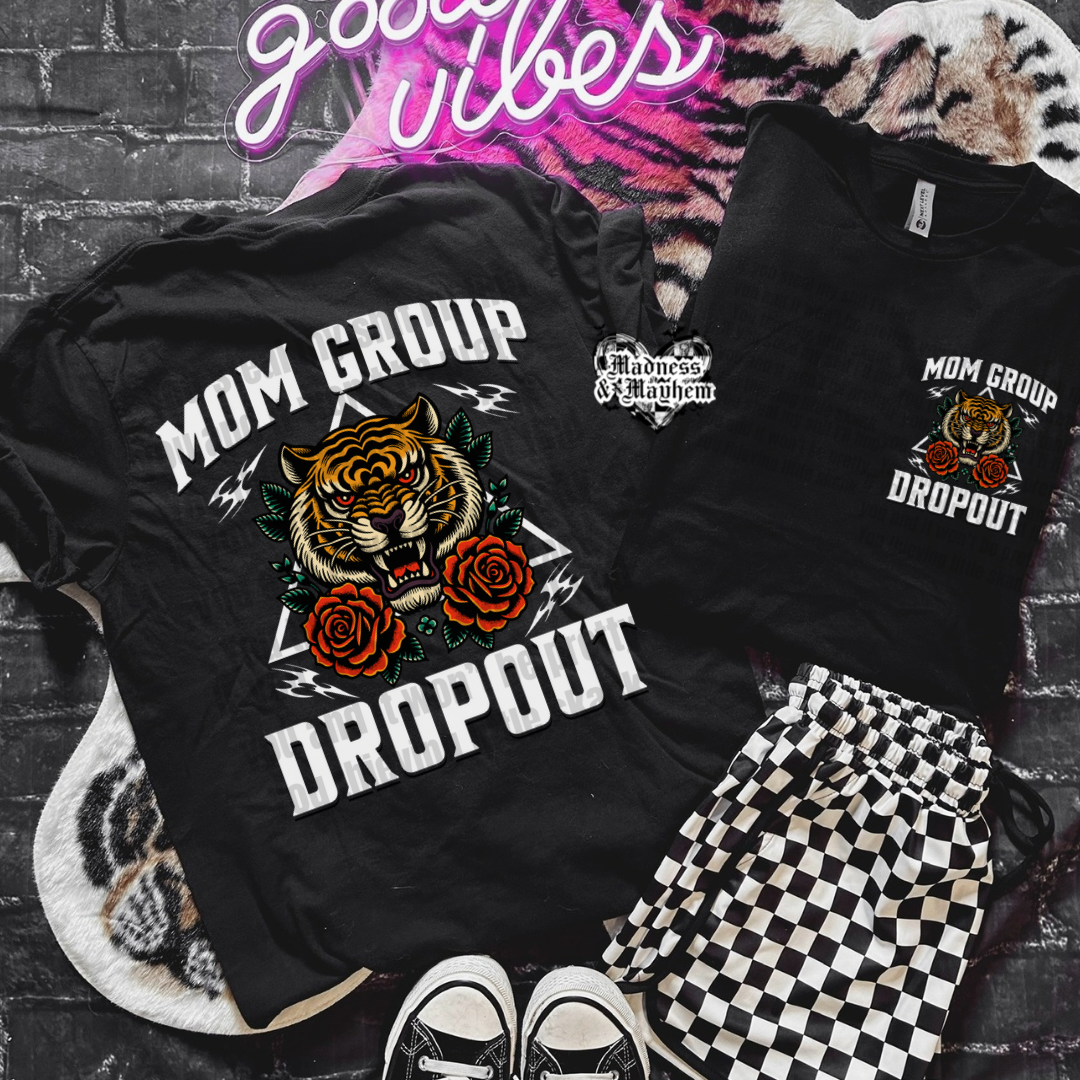 Mom group dropout FRONT/BACK Shirt (finished product)