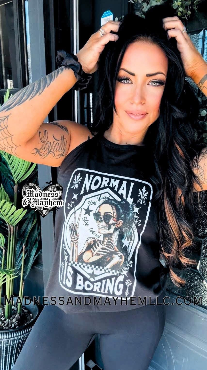 Normal is boring rockstar tank