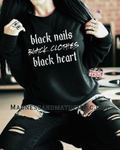 Black nails Sweatshirt