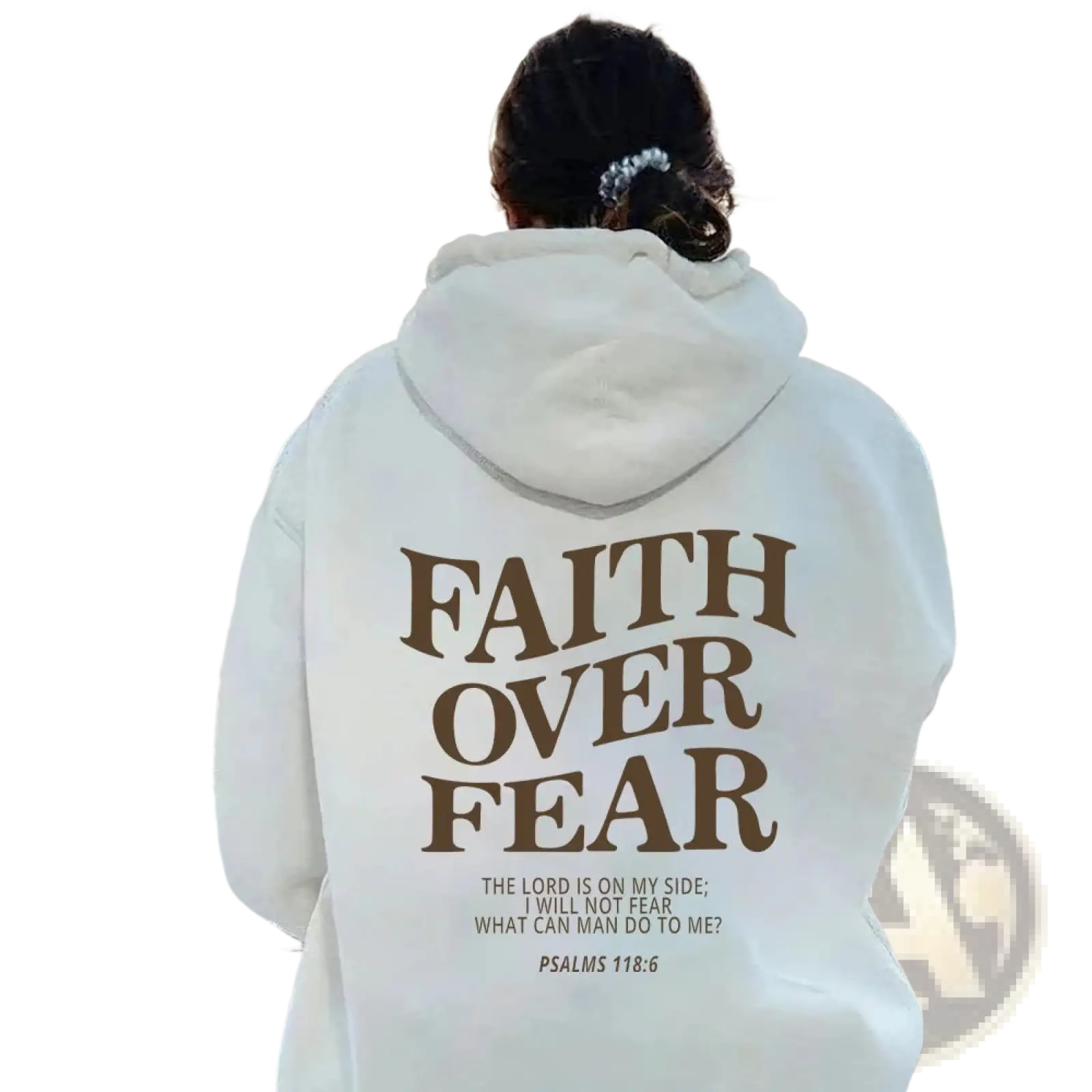 Faith Over Fear Psalm 118:6 Christian Aesthetic Hoodie
