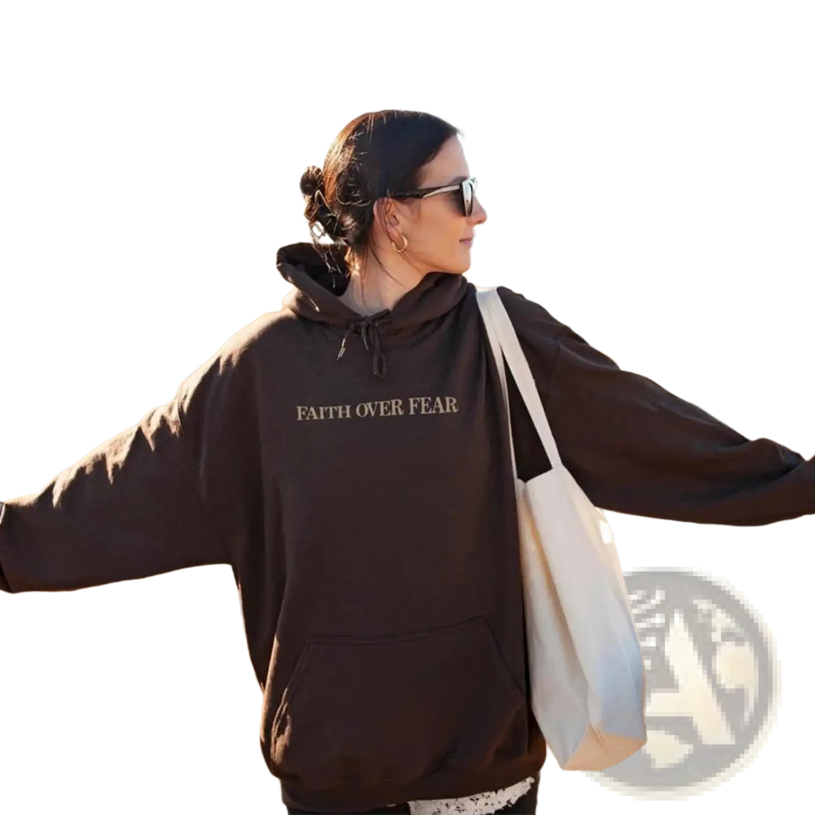 Faith Over Fear Psalm 118:6 Christian Aesthetic Hoodie