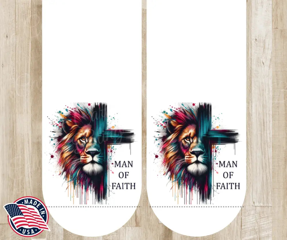 Man of Faith – White Socks